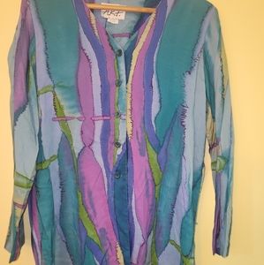 Vintage A.K.F button down jacket/ overcoat